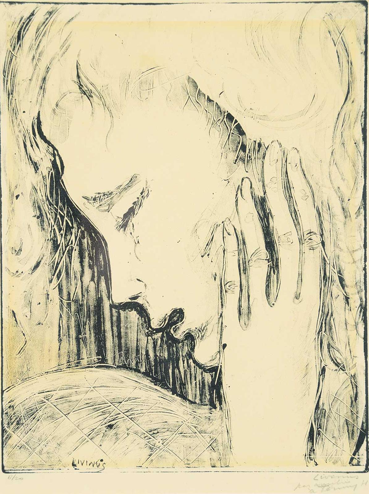 Livinus Van de Bundt - Untitled - Daydreaming Woman #8/20