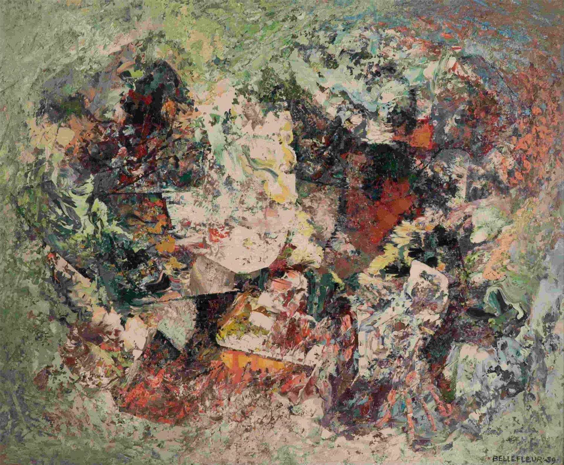 Léon Bellefleur (1910-2007) - Route du Tholonet (1959)
