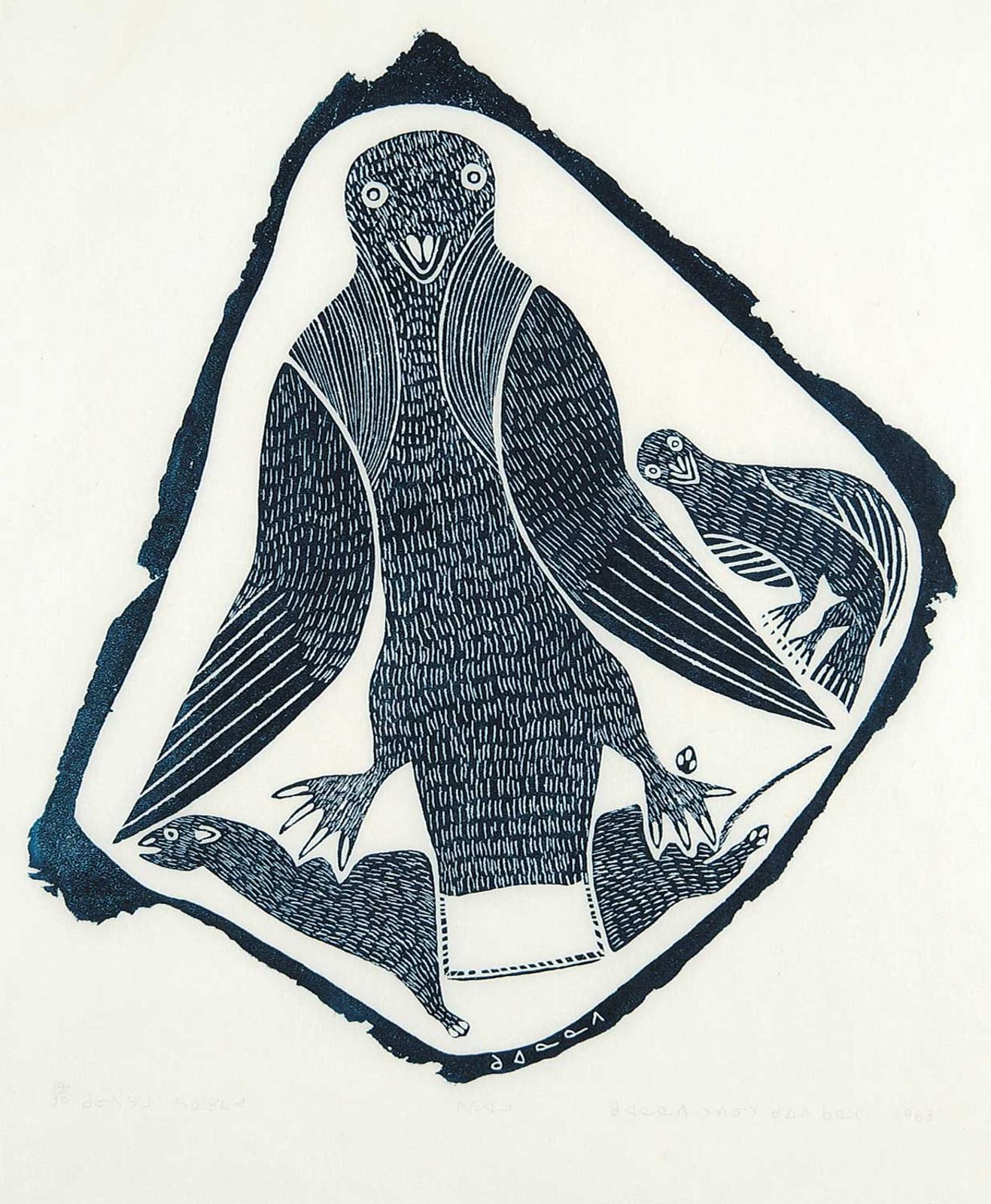 Kuanana - Untitled - Bird with Weasel #14/30