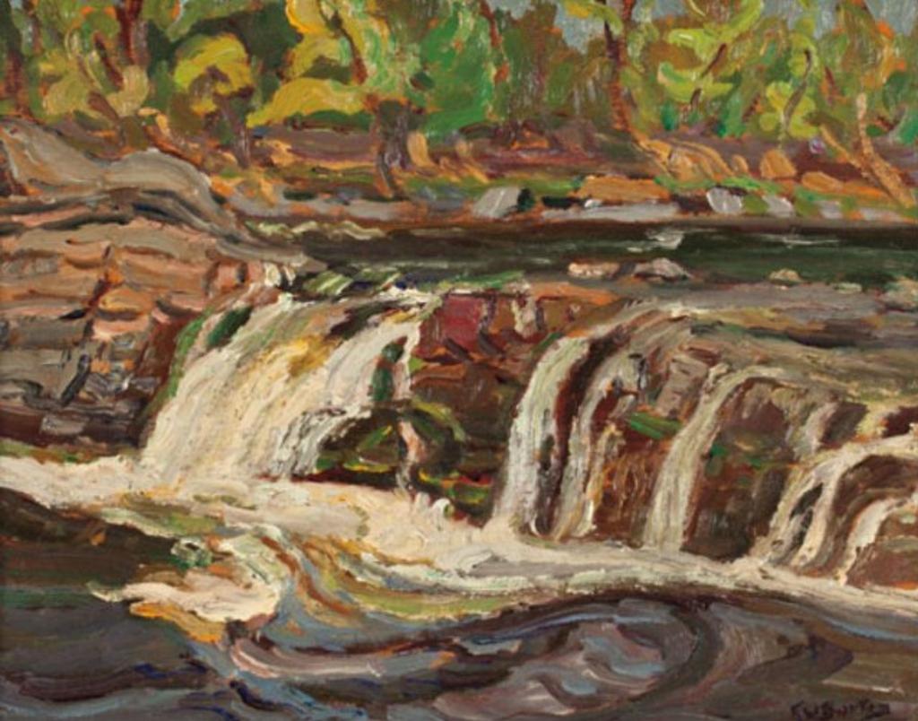 Ralph Wallace Burton (1905-1983) - Falls at Hogs Back