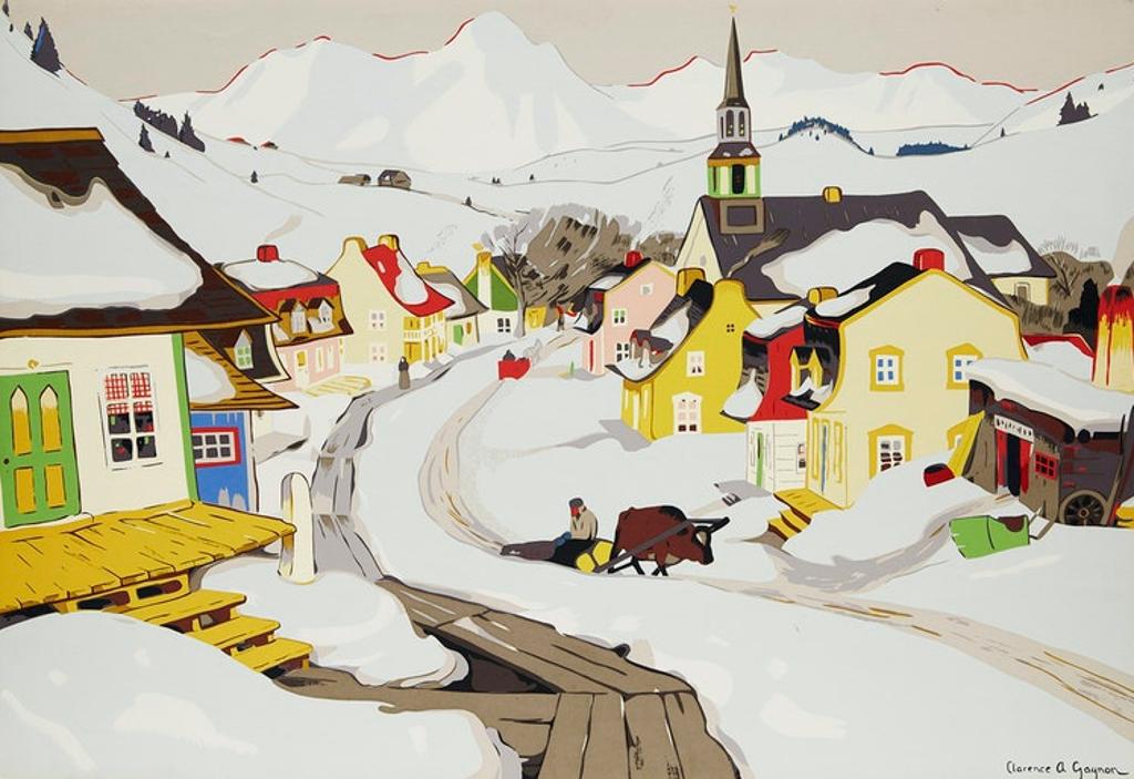 Clarence Alphonse Gagnon (1881-1942) - Village in the Laurentians