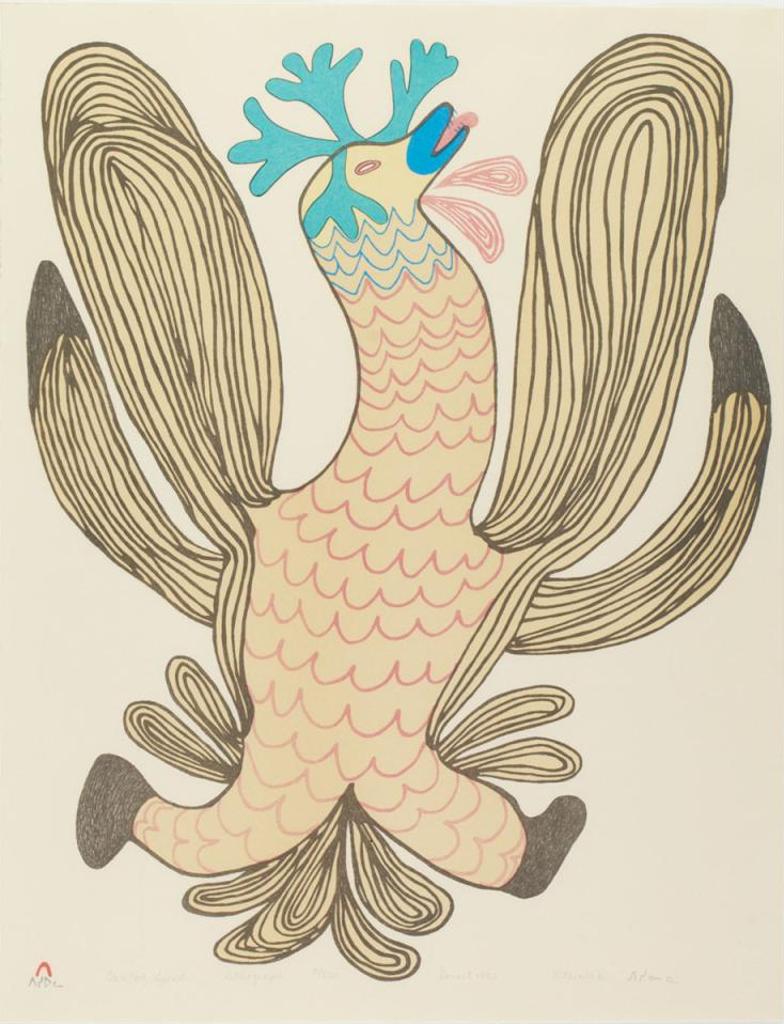 Pitseolak Ashoona (1904-1983) - Caribou Spirit