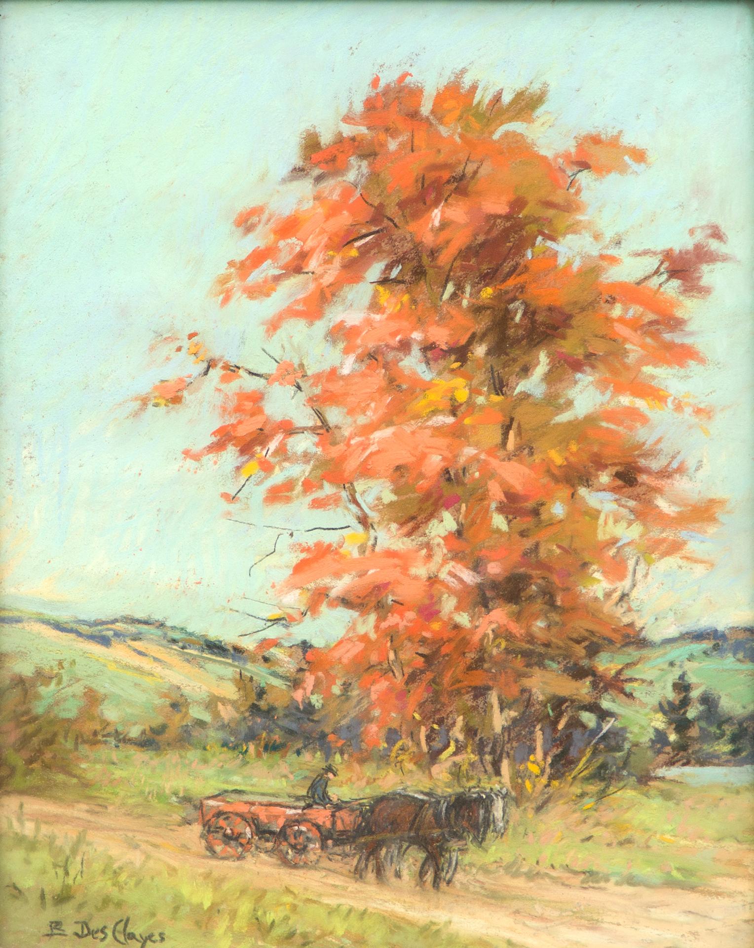 Berthe Des Clayes (1877-1968) - The Farm Cart, N. D.