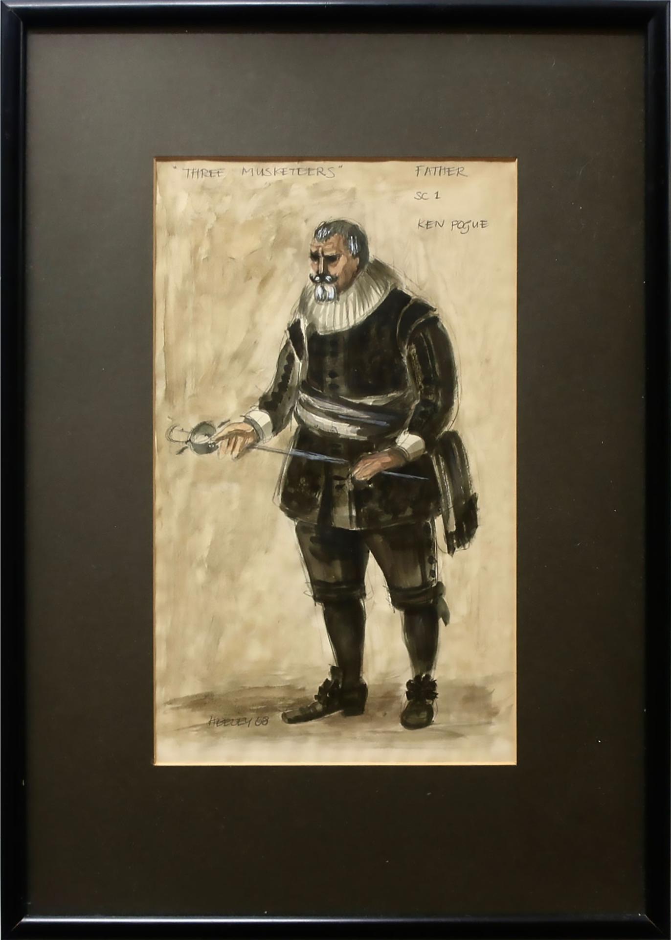 Desmond Heeley (1931-2016) - Three Musketeers - Father (Ken Pogue)