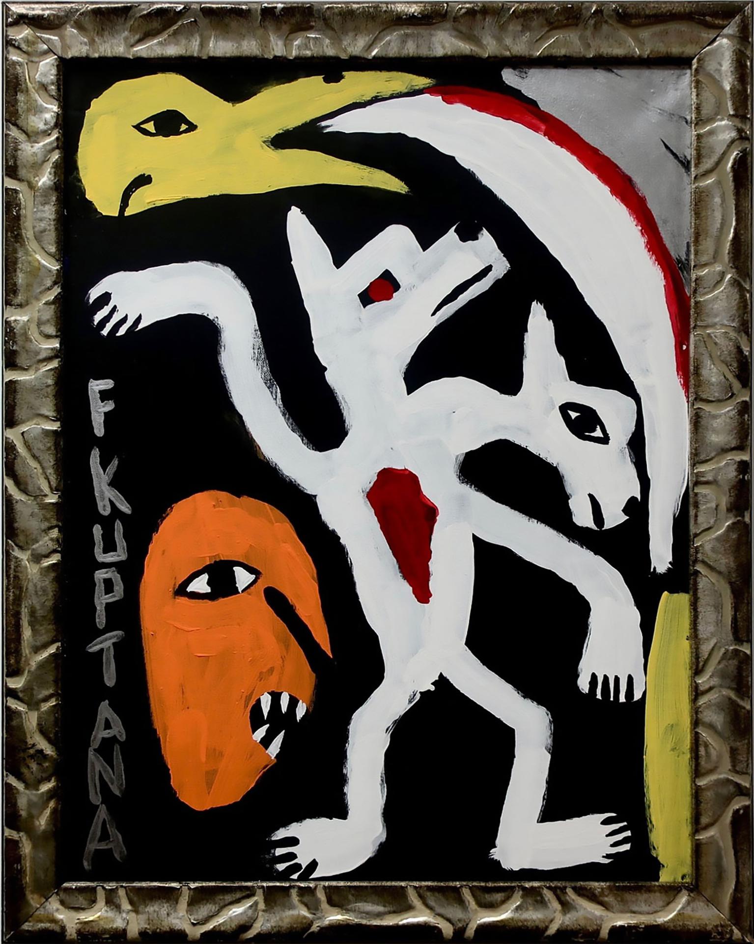 Floyd Kuptana (1964-2021) - Untitled (Creatures Of The Night)