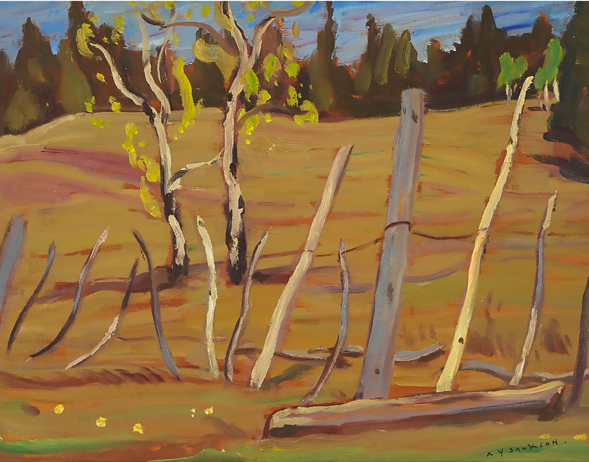 Alexander Young (A. Y.) Jackson (1882-1974) - Indian Fence, 1949