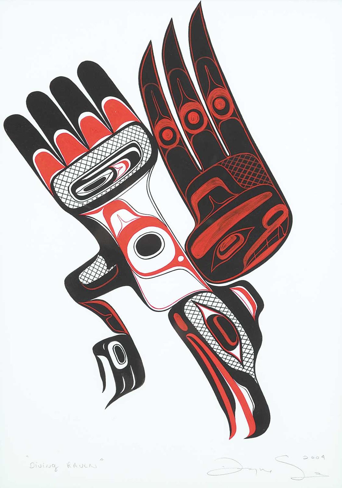 Dwayne Simeon (1960) - Diving Raven