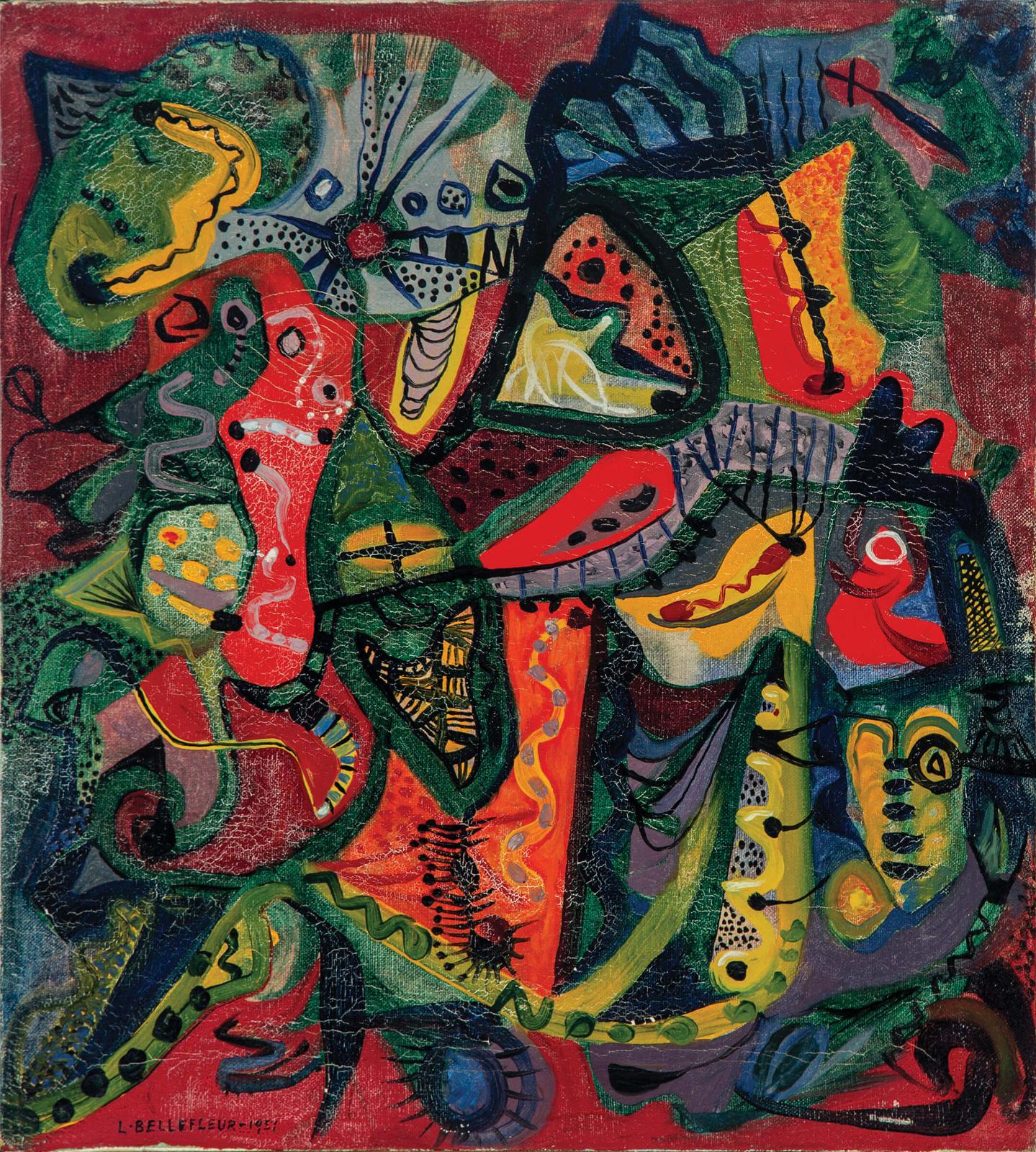 Léon Bellefleur (1910-2007) - Mascarade