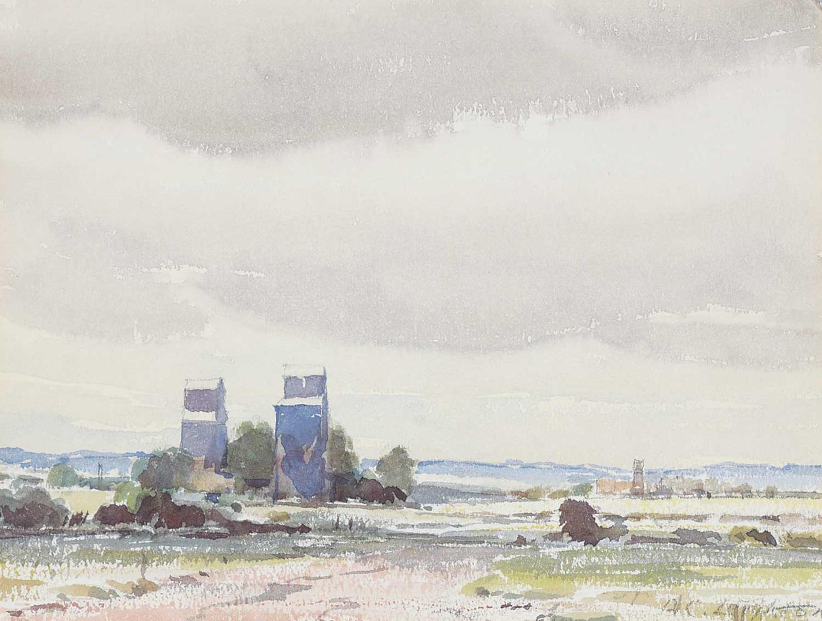 Alfred Crocker Leighton (1901-1965) - Prairie Elevators