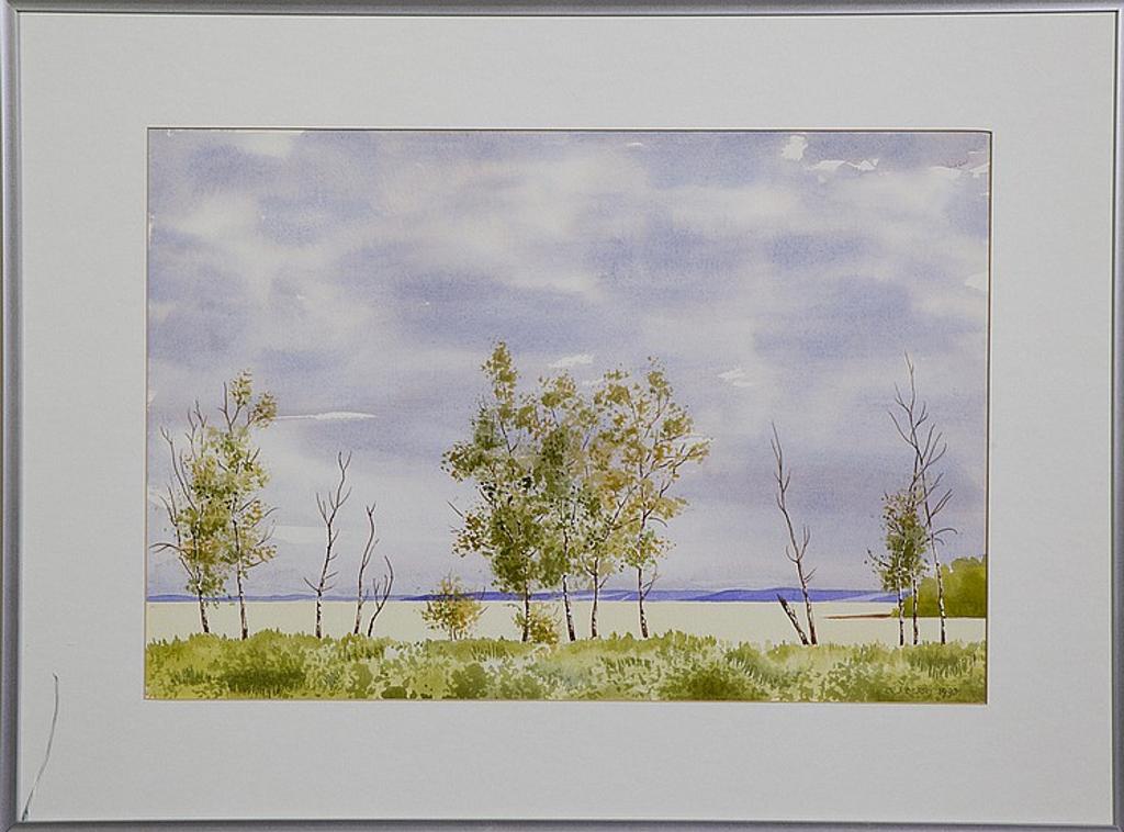 George J. Berry (1921-2005) - Untitled - Untitled (Landscape with Dark Sky)
