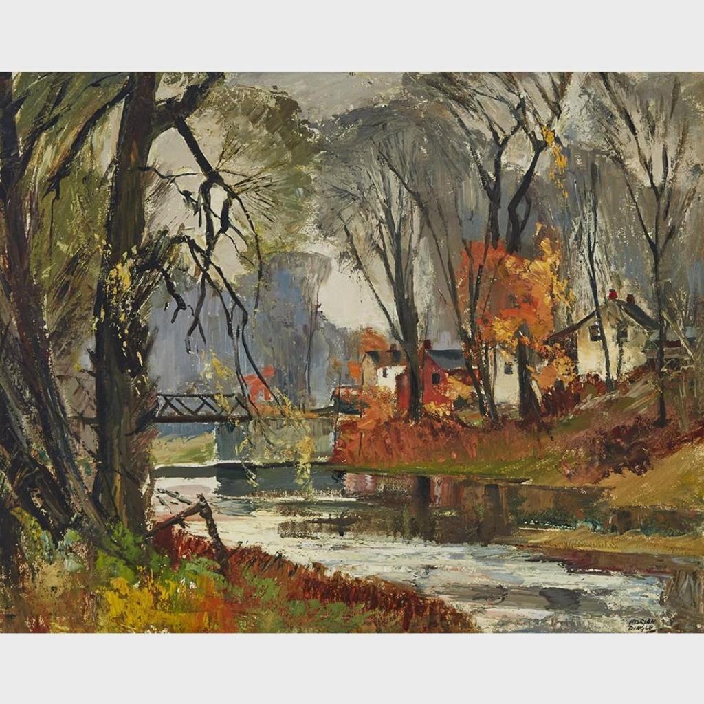 John Adrian Darley Dingle (1911-1974) - Late October, Cheltenham, Ont.