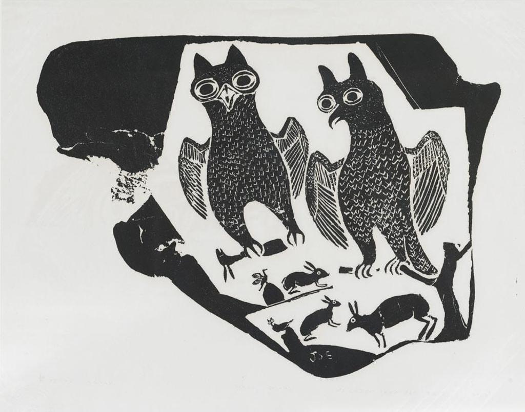 Joe Talirunili (1893-1976) - Owls Hunting Lemmings