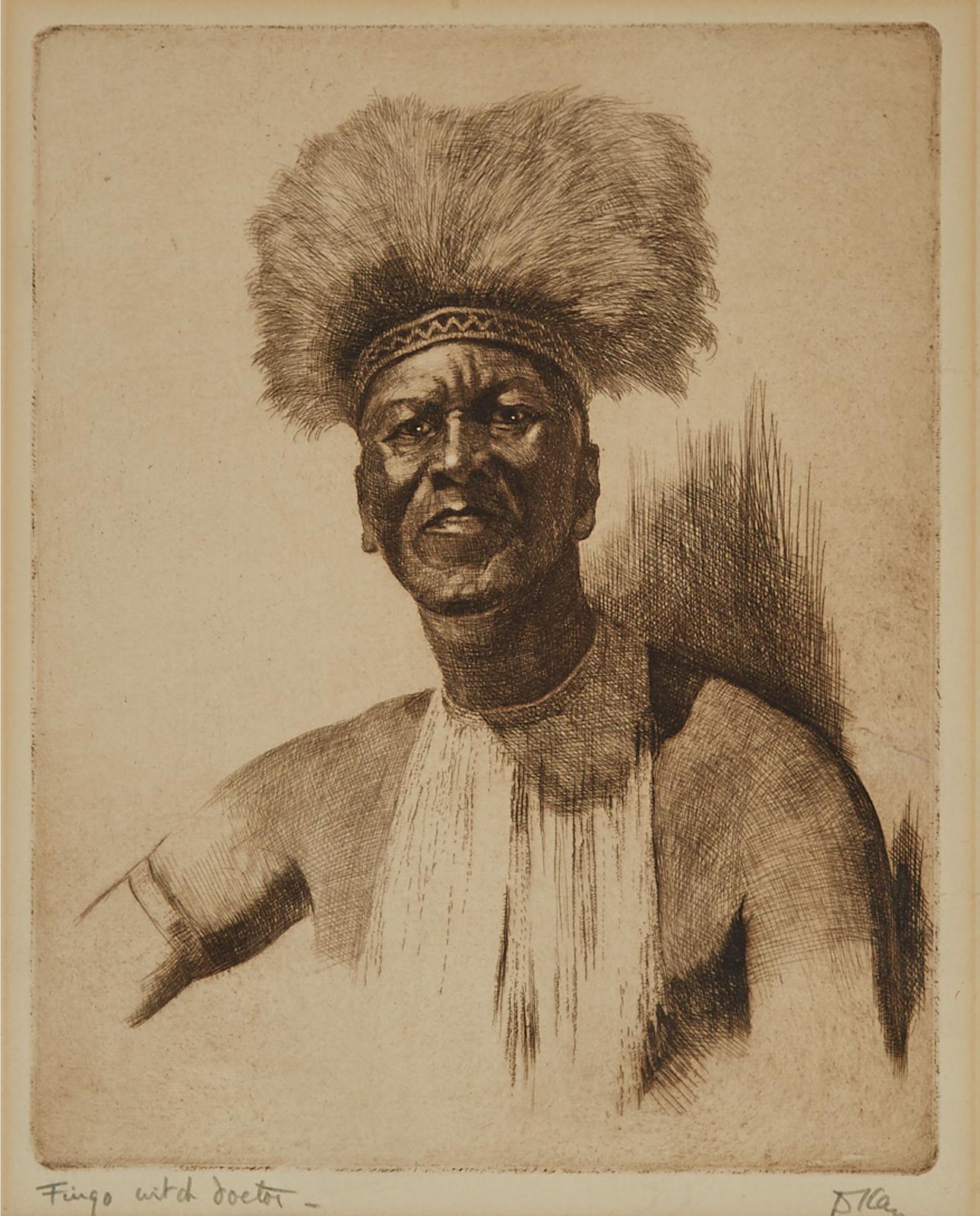 Dorothy Elvery Kay (1886-1964) - Fingo Witch Doctor; Nongqai (Watchman), 1925