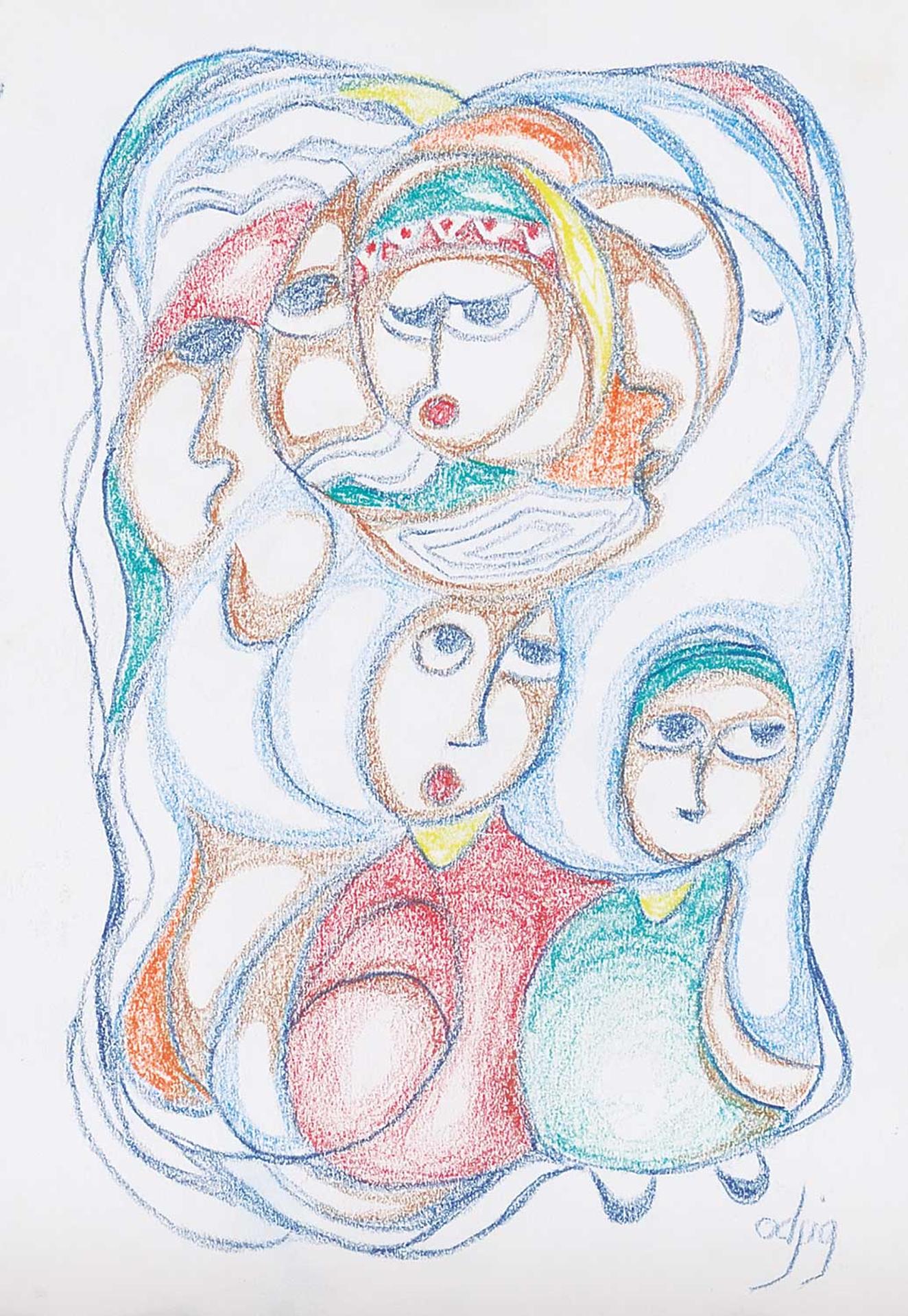 Daphne Odjig (1919-2016) - A Summer Stroll