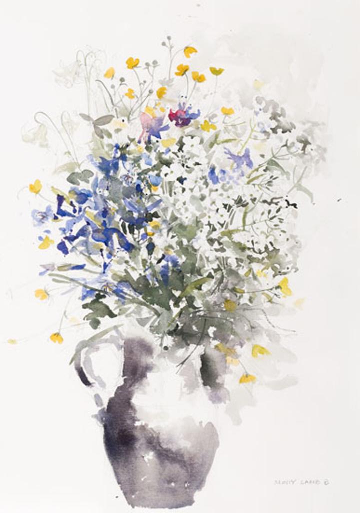 Molly Joan Lamb Bobak (1922-2014) - Iris and Sweet Rocket