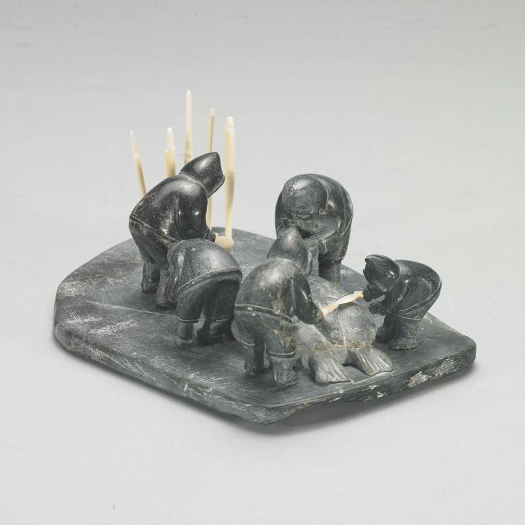 Ennutsiak (1896-1967) - Hunters Butchering Walrus