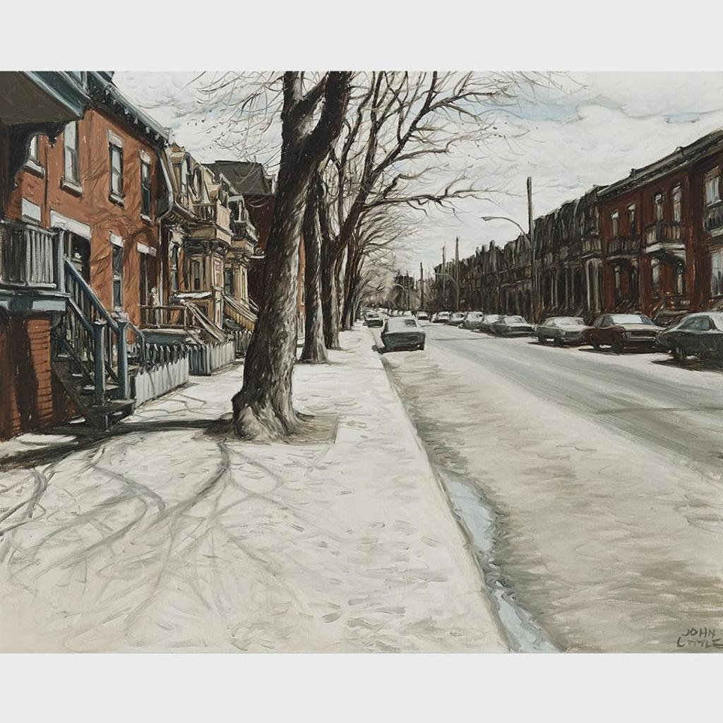 John Geoffrey Caruthers Little (1928-2024) - Printemps, Rue Laval, Montréal
