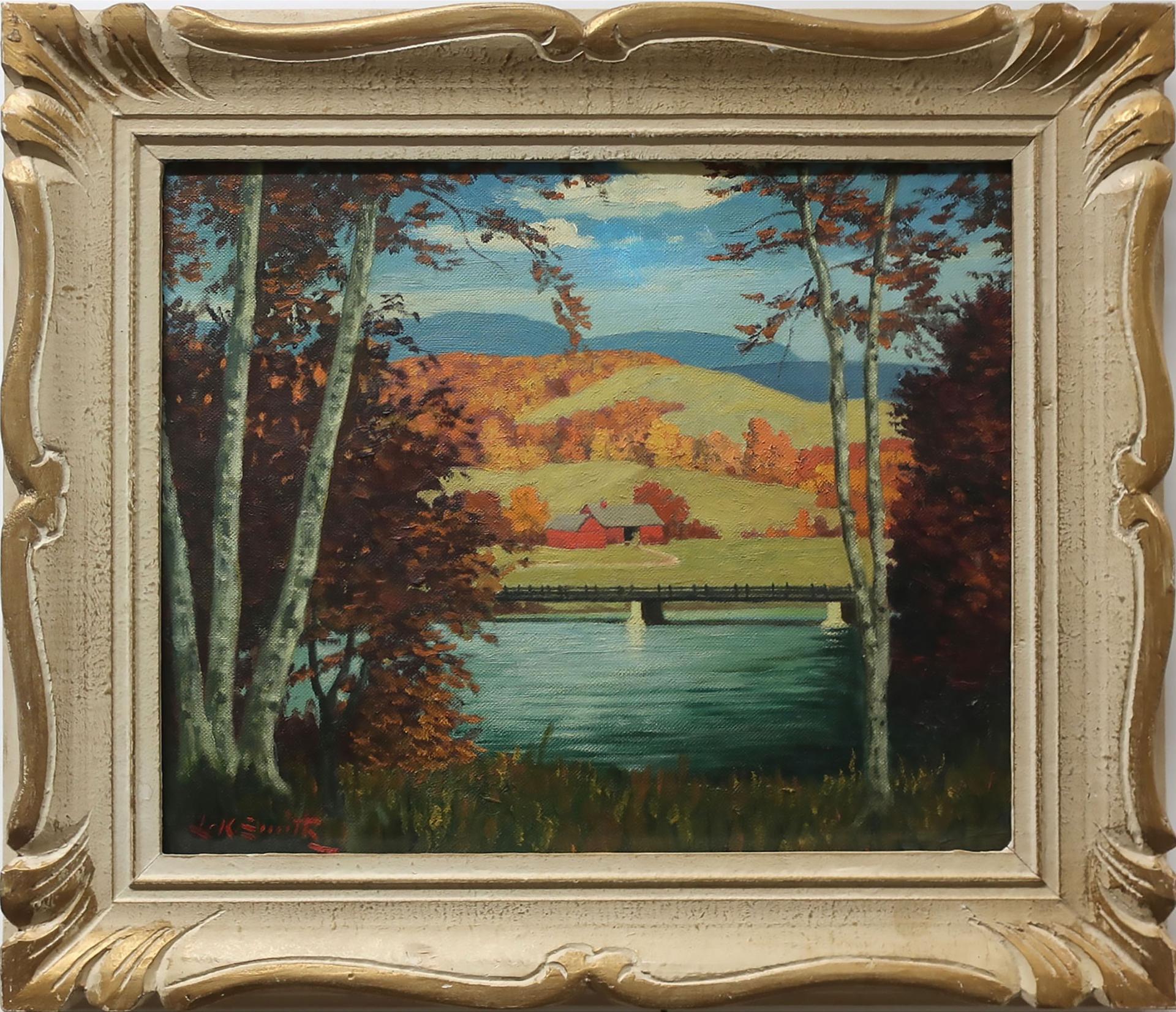 Lorne Kidd Smith (1880-1966) - Bridge Across Hoosac Creek - Western Mass.