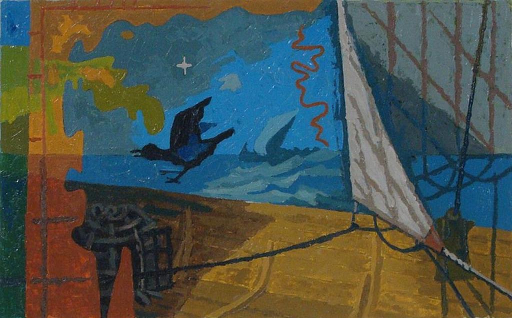 Frederick Hagan (1918-2003) - VIKINGS III Acrylic on archived