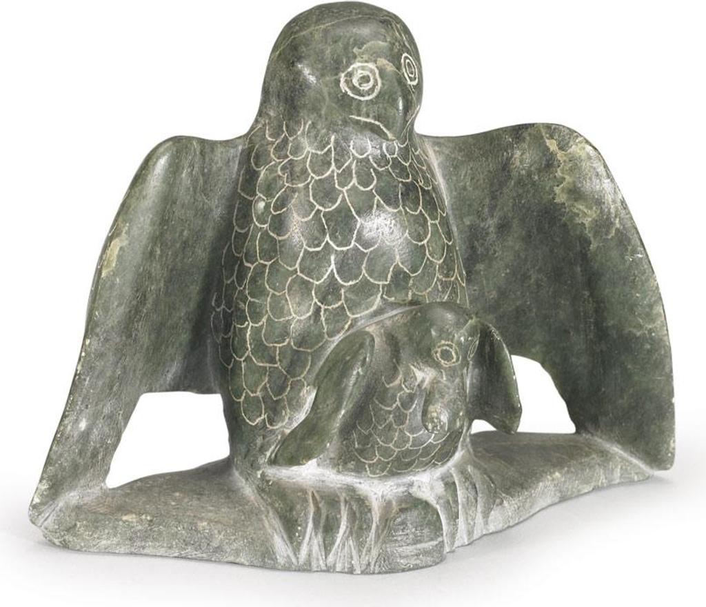 Davidialuk Alasua Amittu (1910-1976) - Owl And Young