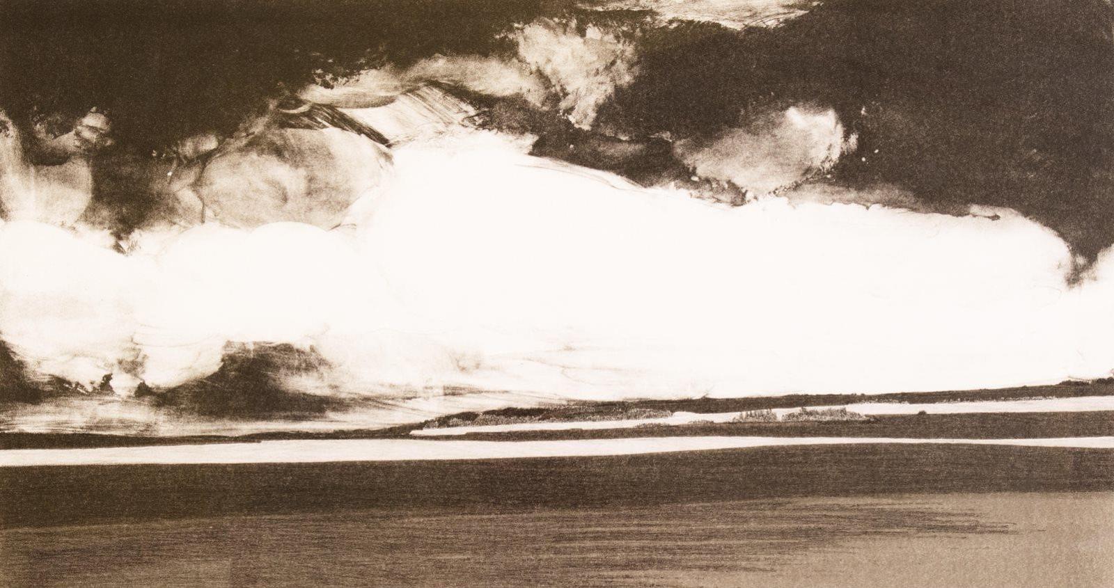 Takao Tanabe (1926) - Prairie Hills With Cloud; 1980