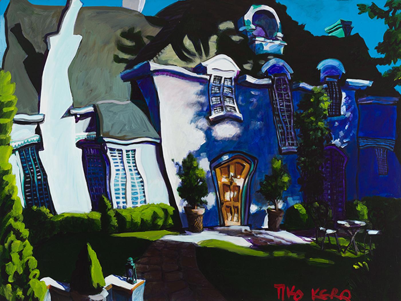 Tiko Kerr (1953) - Dappled Light on Drummond Drive