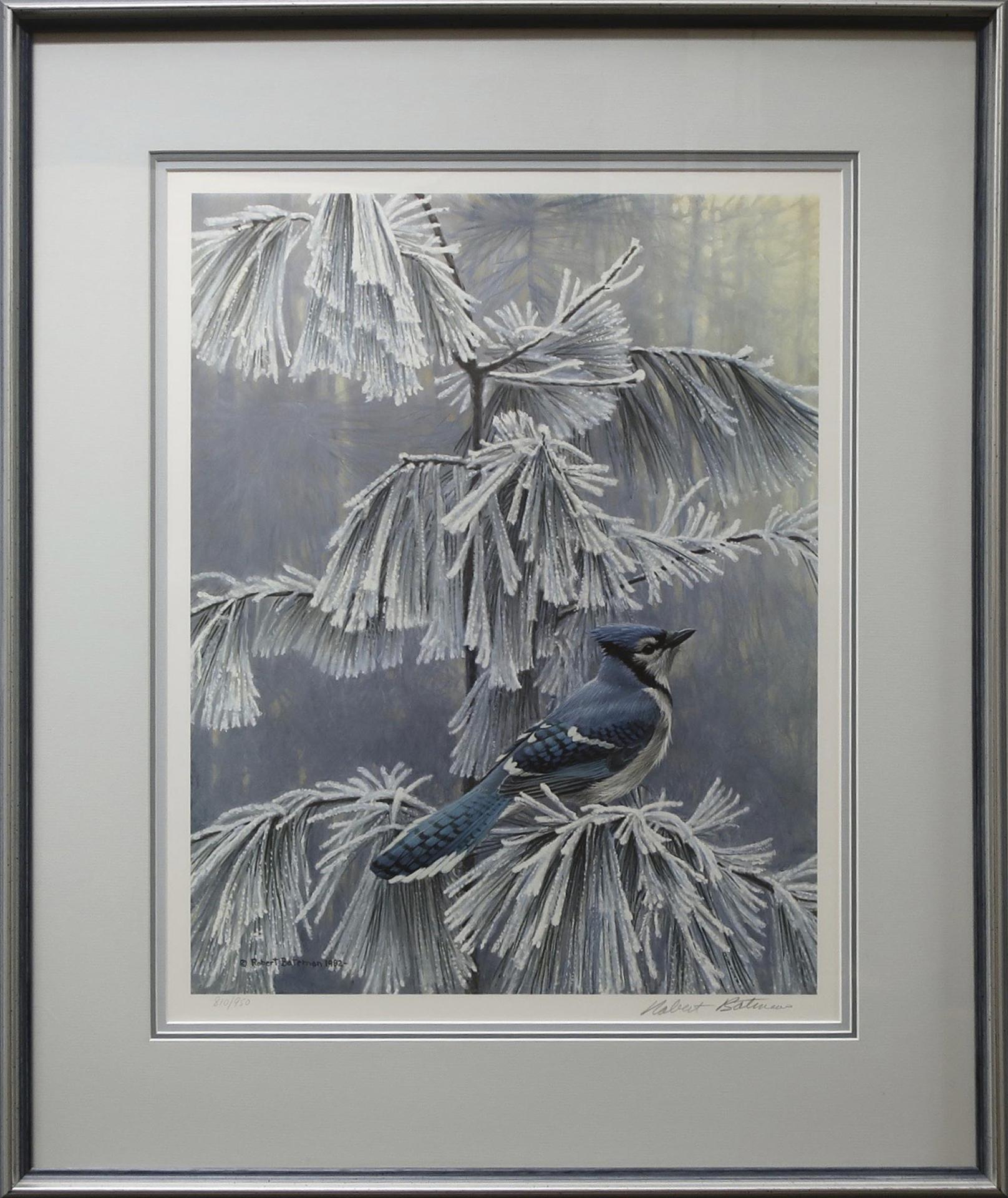 Robert Mclellan Bateman (1930-1922) - Frosty Morning - Blue Jay