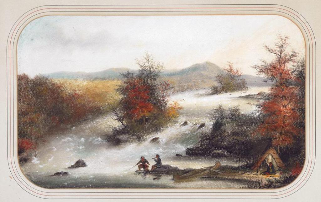 Alfred Worsley Holdstock (1820-1901) - At Grand Calumet On The Ottawa River