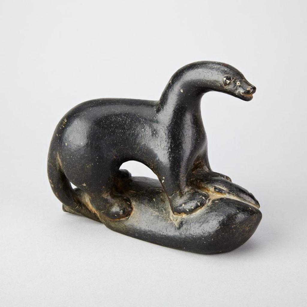 Daniel Inukpuk (1942-2015) - Otter With Catch