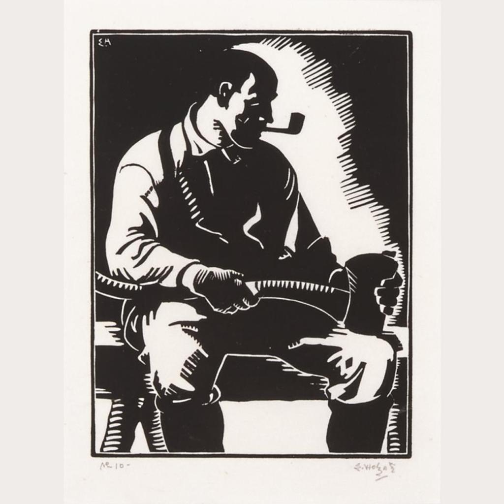 Edwin Headley Holgate (1892-1977) - Man With Axe, 1925