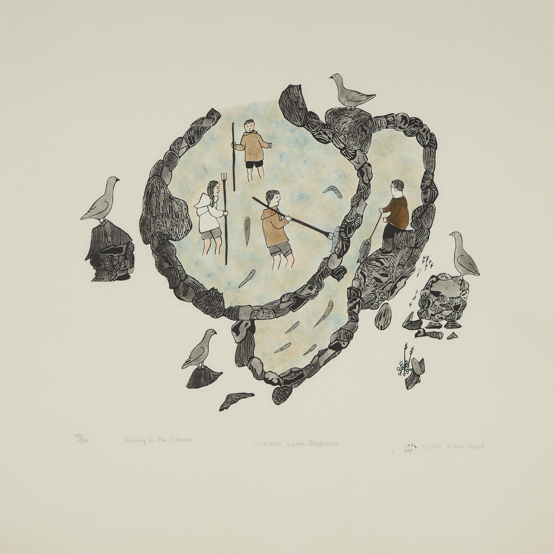 Lydia Jaypoody (1926) - Fishing In The Stream, 1982