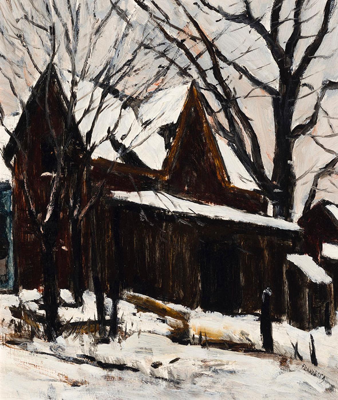 Albert Jacques Franck (1899-1973) - Barn in Winter
