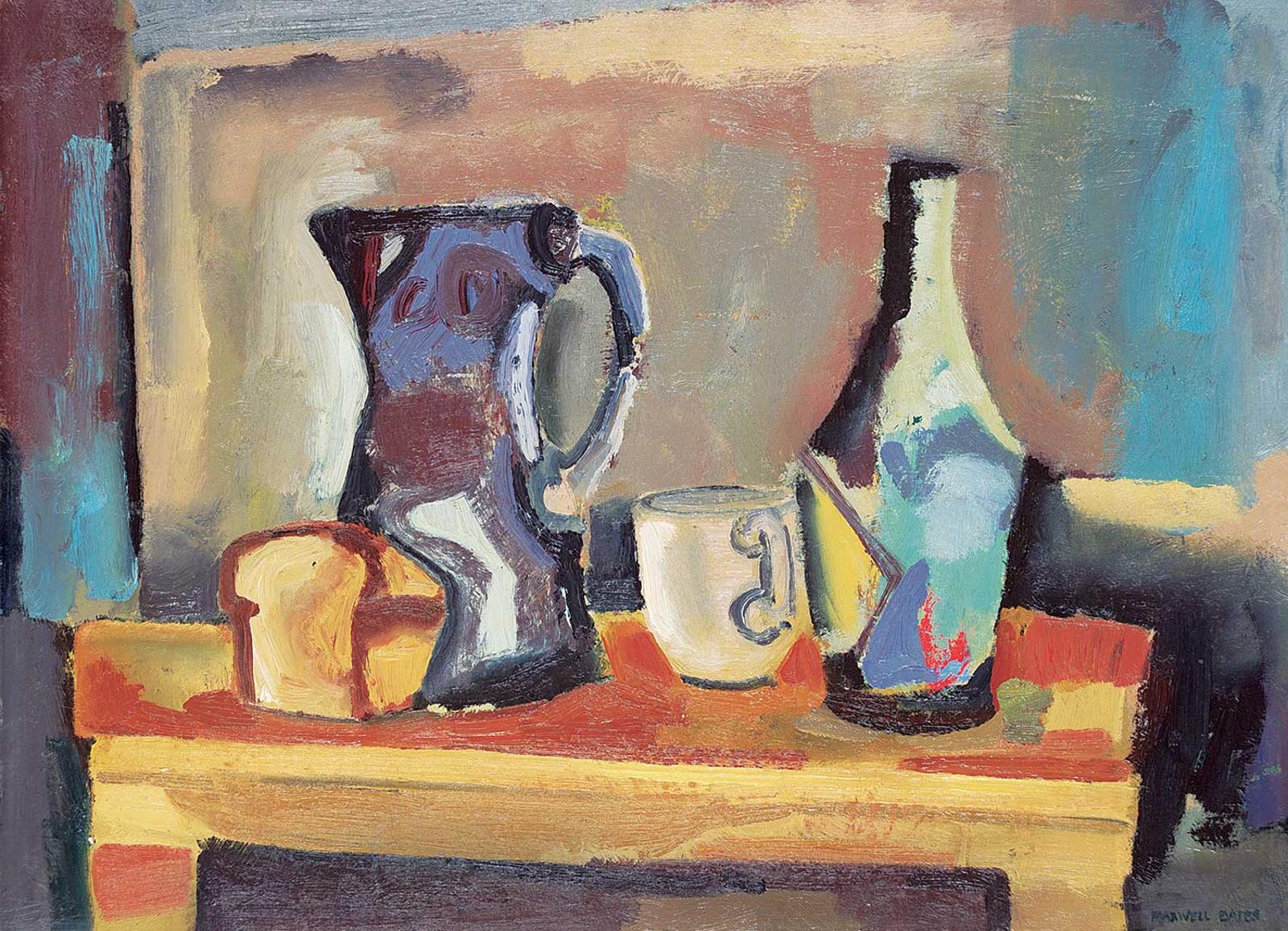 Maxwell Bennett Bates (1906-1980) - Still Life with Table