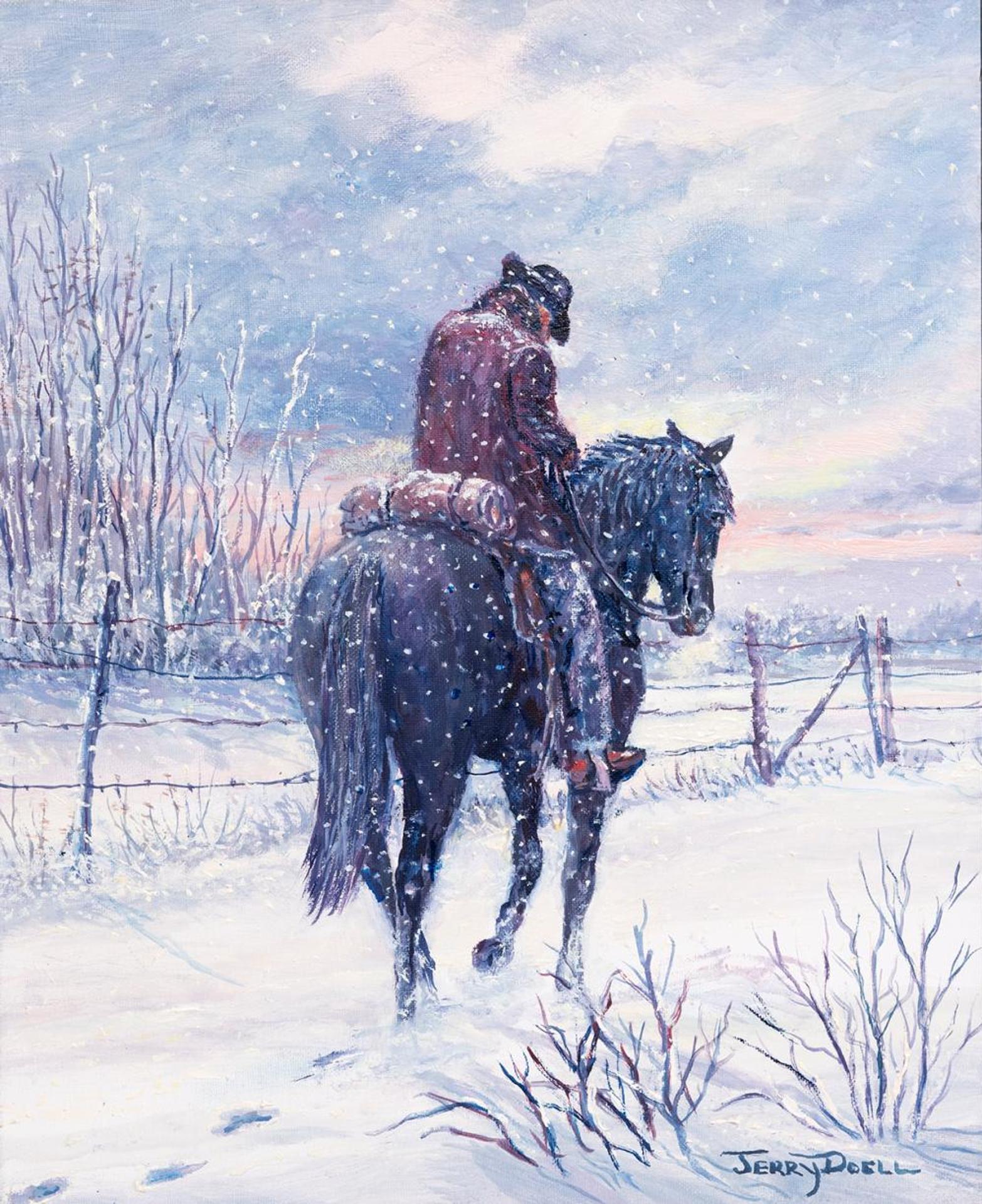 Jerry Doell (1938-2005) - Untitled - Horse and Rider