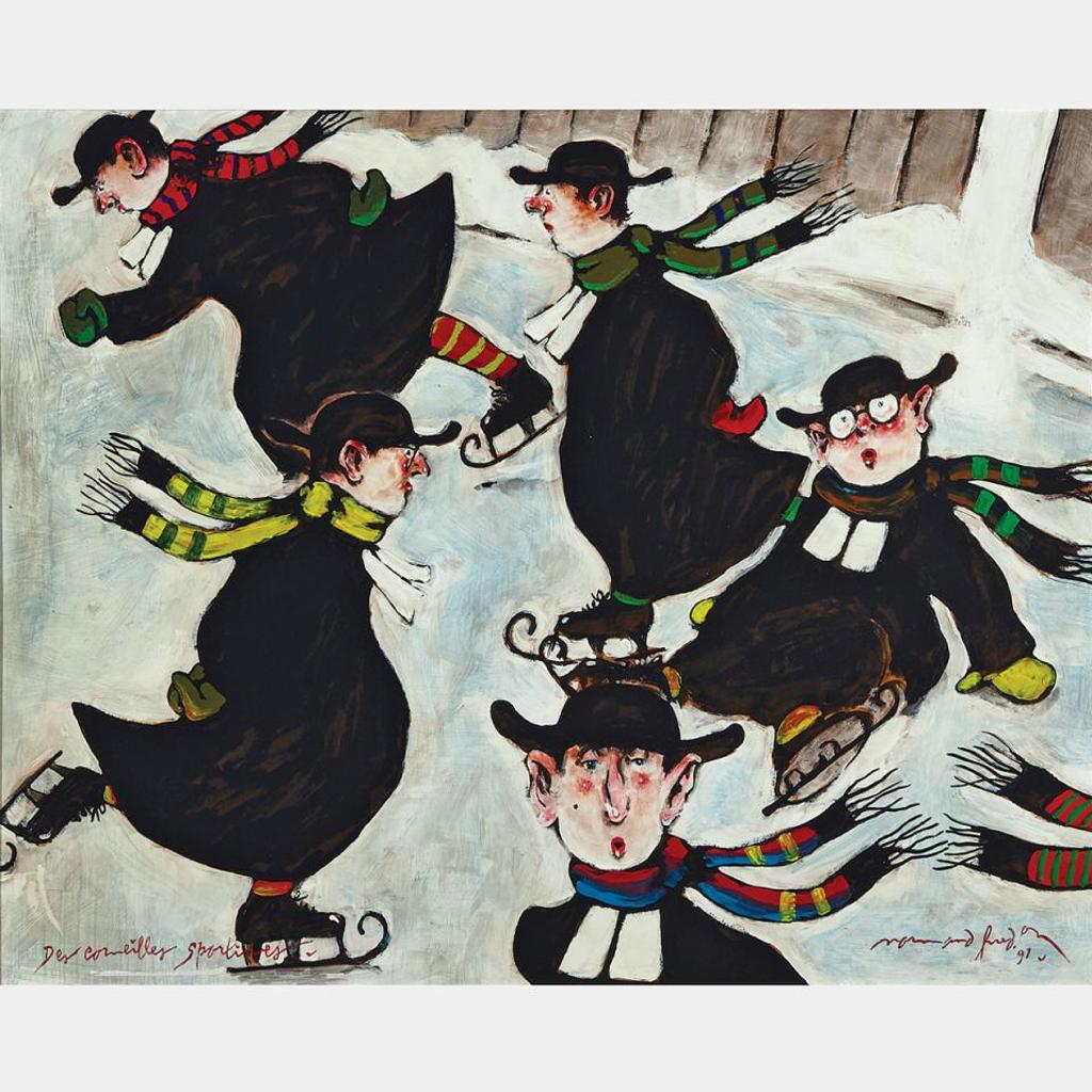 Normand Hudon (1929-1997) - Des Corneilles Sportives
