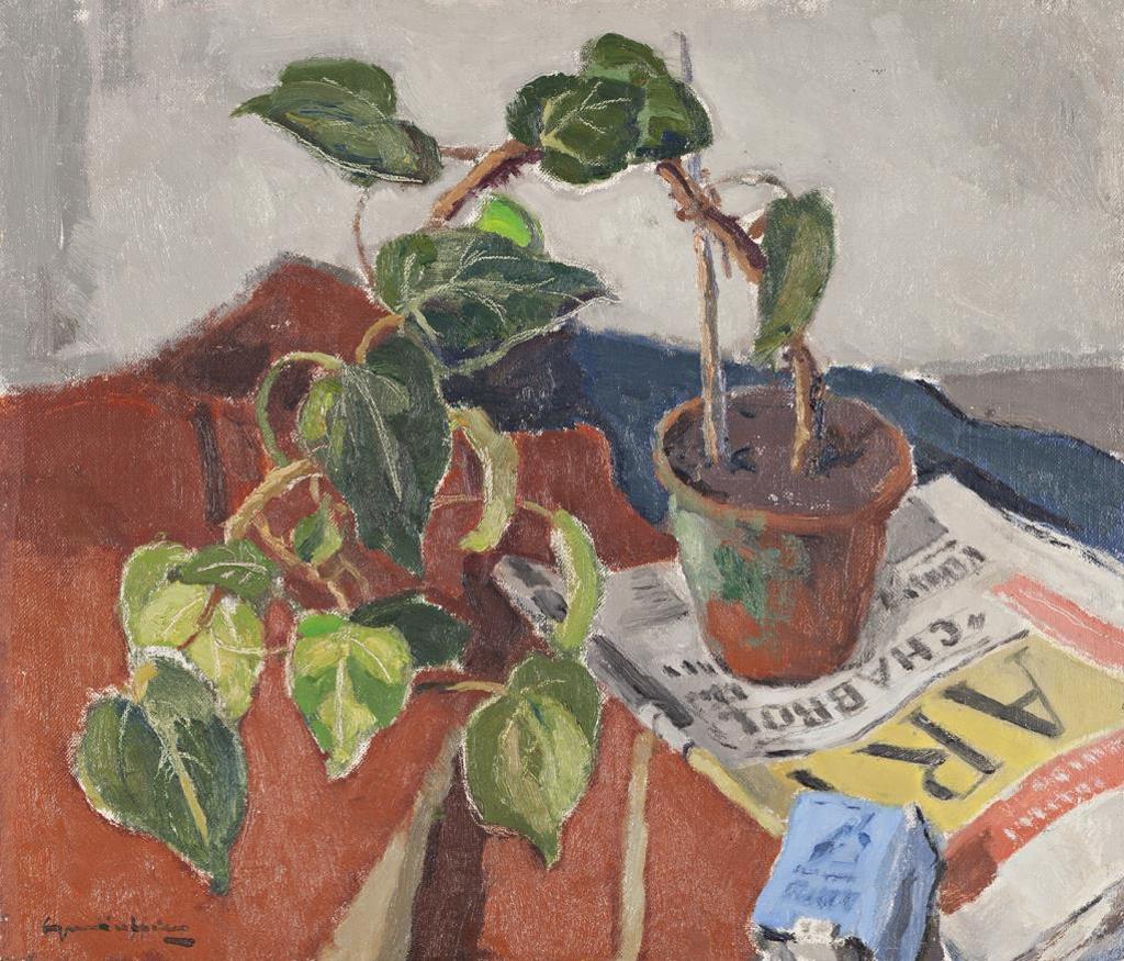 Gerrit Van Duffelen (1889-1967) - Still Life with Newspaper