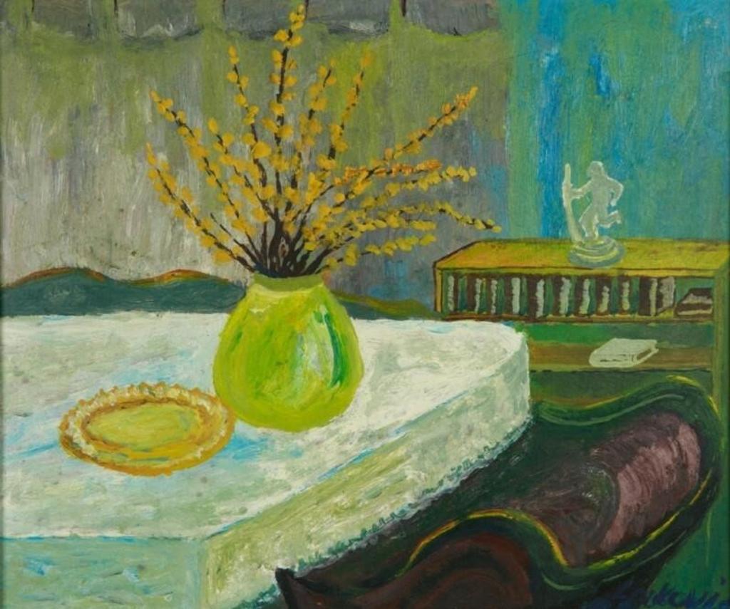 Ivan Lackovic (1932-2004) - Interior with Spring Buds