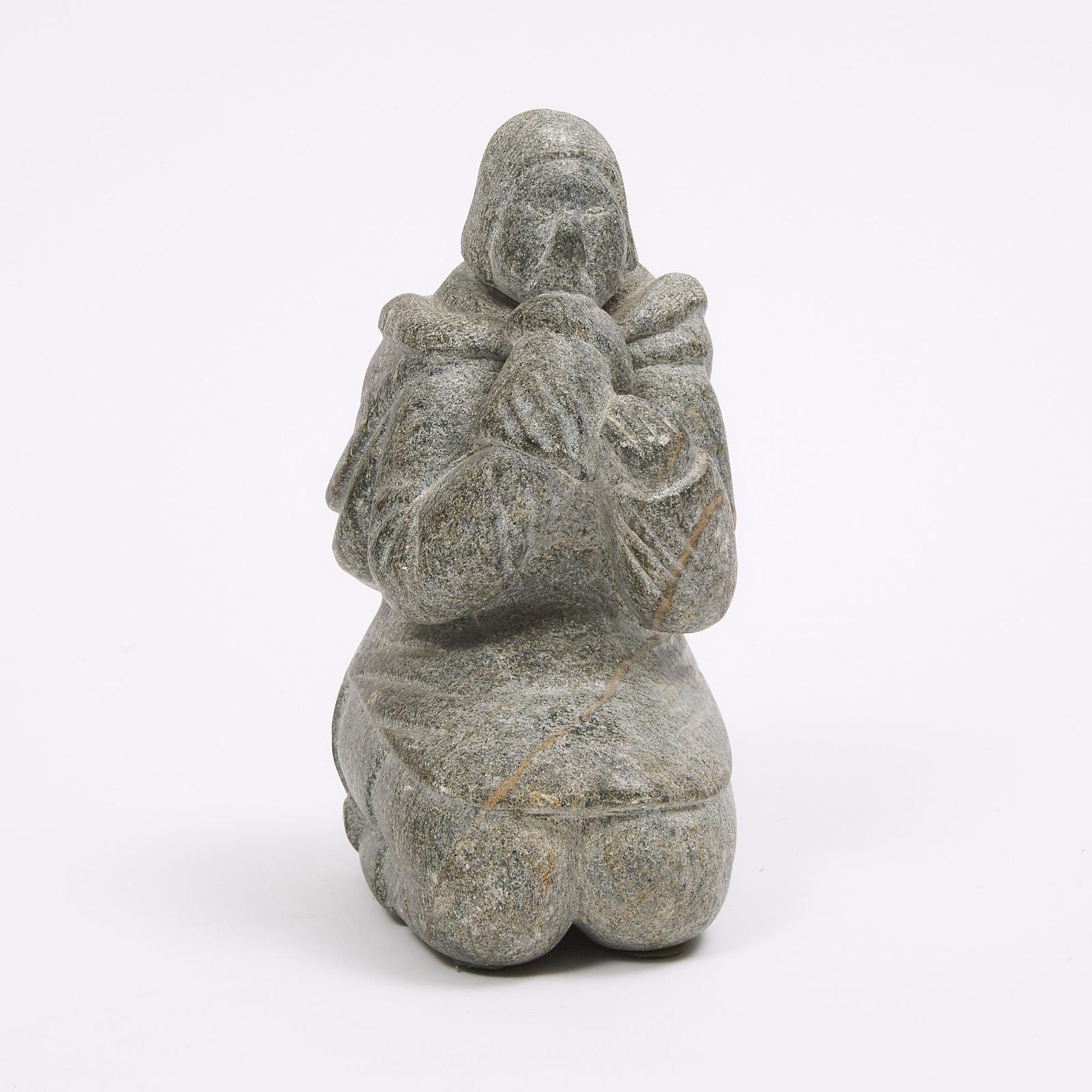 Ani Kidlasik (1907-1965) - Kneeling Woman Working A Mitt