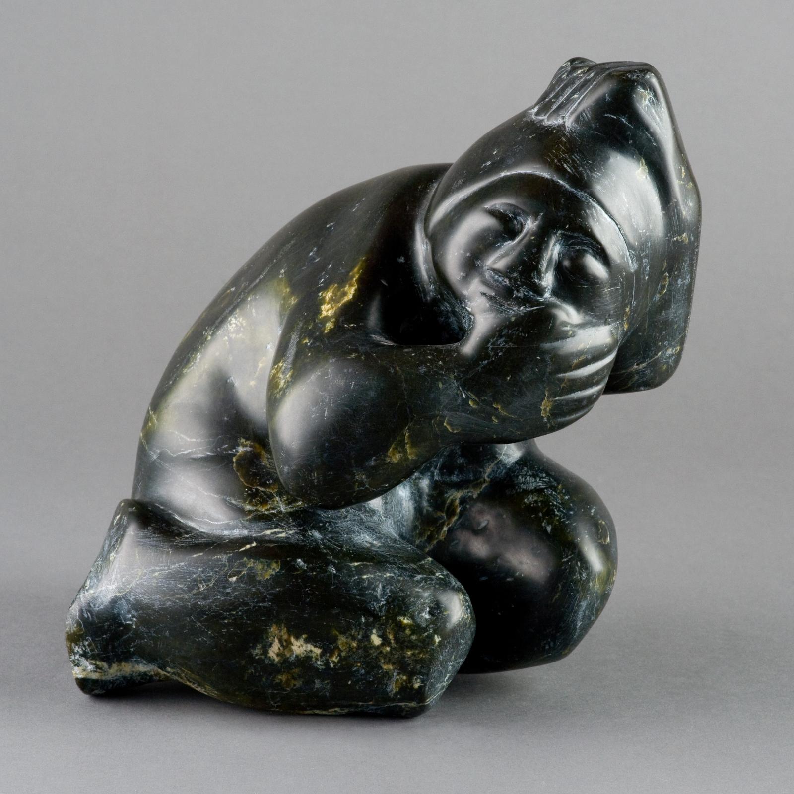 Annie Aqpiq - Crouching Man