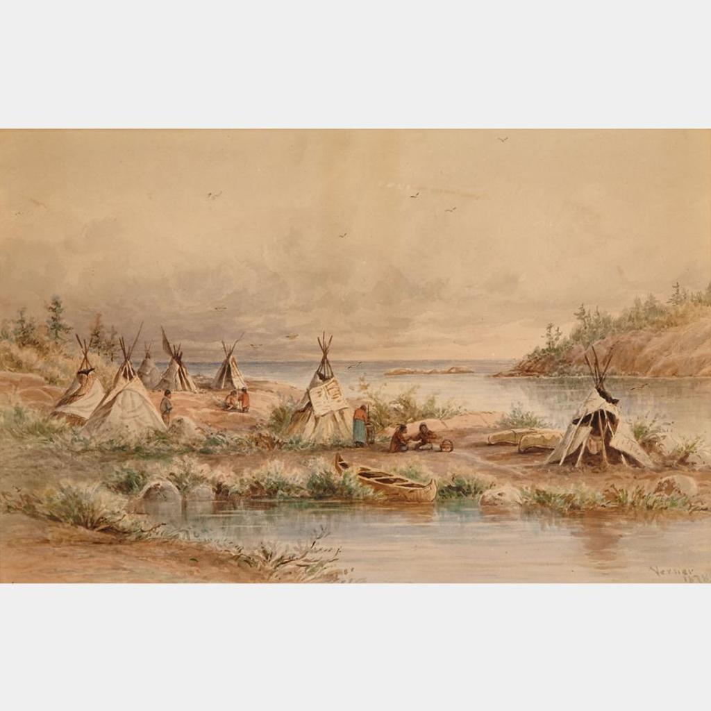Frederick Arthur Verner (1836-1928) - Indian Encampment