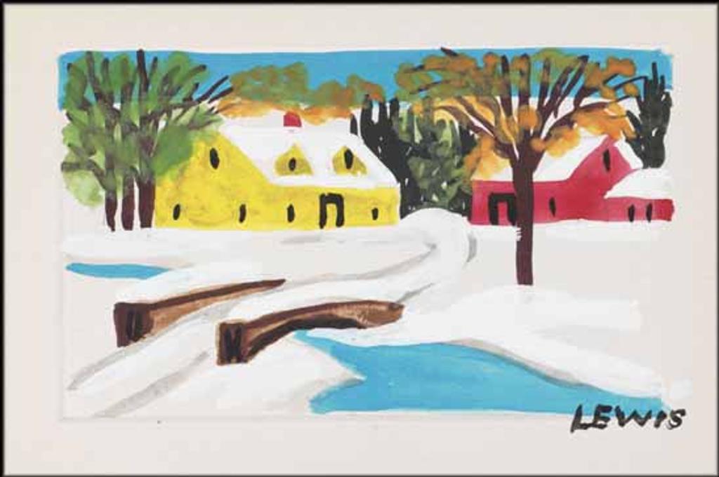 Maud Kathleen Lewis (1903-1970) - A Pair of Winter Cards