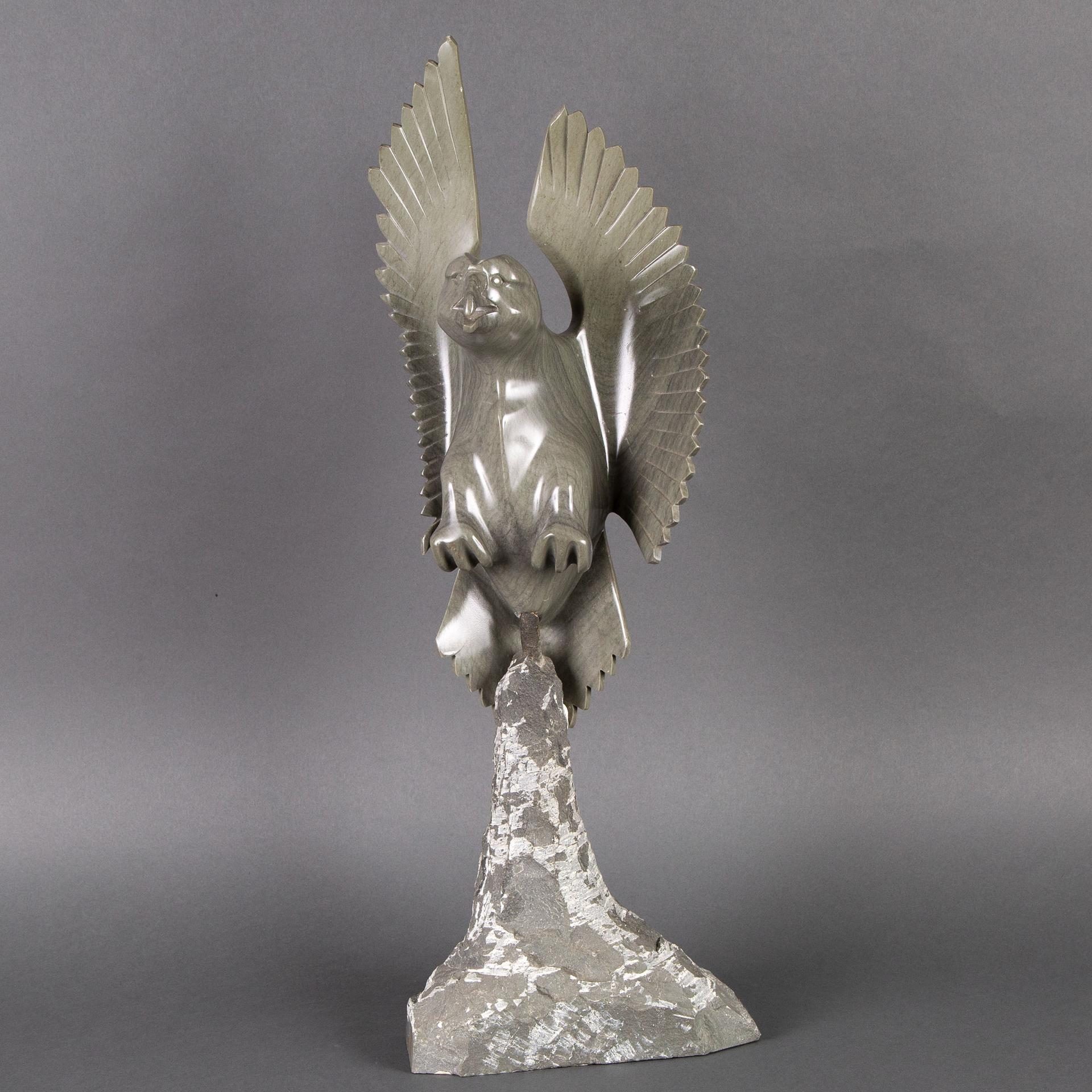 Sam Kavik (1963) - Alighting Falcon
