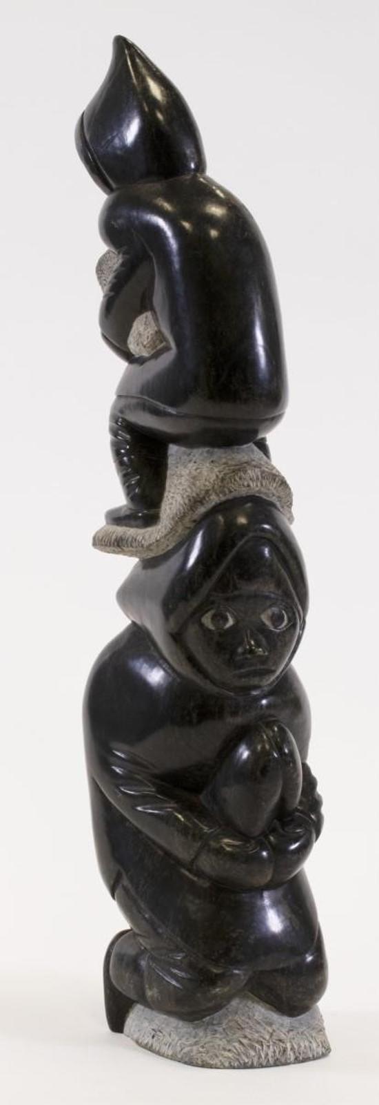 Conlucy Niviaxie (1940) - Two Person Totem; 1981