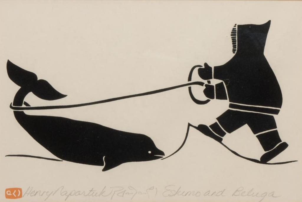Henry Napartuk (1932-1985) - Eskimo and Beluga