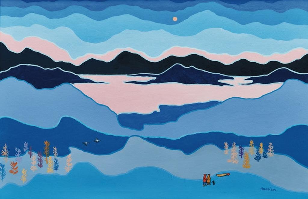 Ted Harrison (1926-2015) - Blue Land