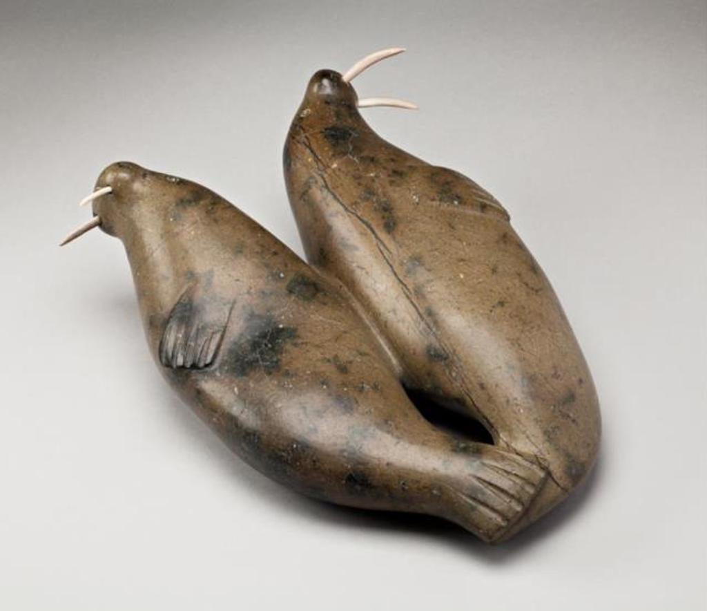 Sharky Nuna (1918-1979) - Two Basking Walruses, mid-late 1970s