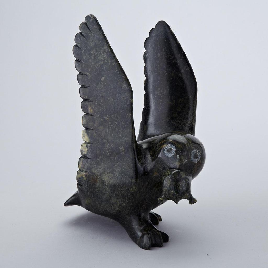 Paulassie Pootoogook (1927-2006) - Owl With Lemming
