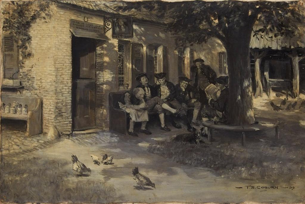Frederick Simpson Coburn (1871-1960) - Here they used to sit in the shade through a long, lazy summer's day