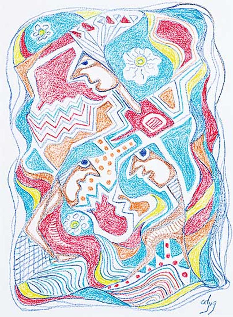 Daphne Odjig (1919-2016) - Colourful Memories #5