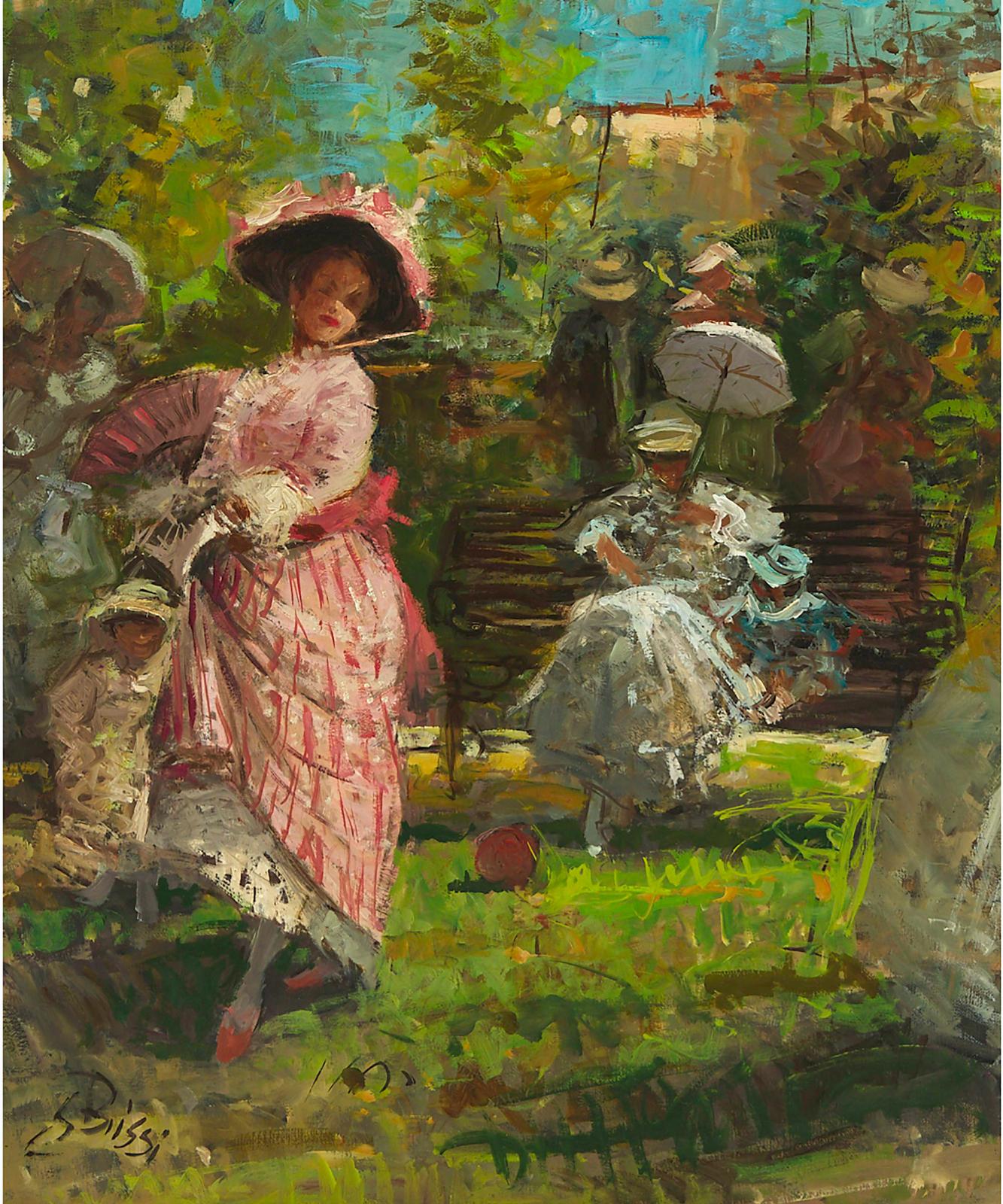 Sergio Cirno Bissi (1902-1987) - Sunday In The Park, 1958